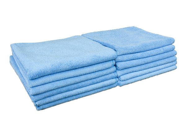 Detailer's Preference® 16 x 16 in. 350 GSM Microfiber Cleaning Towels – 12-pack