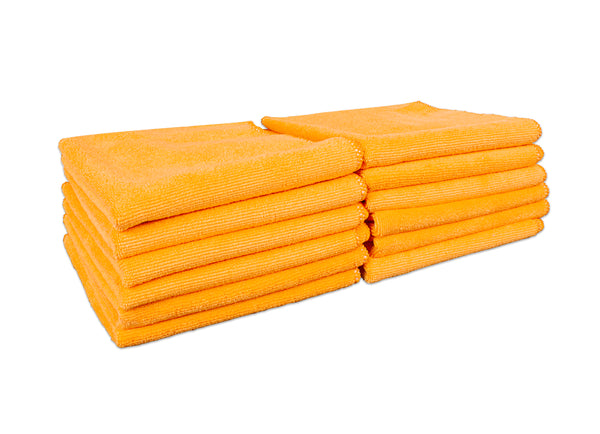 Detailer's Preference® 16 x 16 in. 350 GSM Microfiber Cleaning Towels – 12-pack