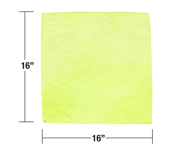 Detailer's Preference® 16 x 16 in. 350 GSM Microfiber Cleaning Towels – 12-pack