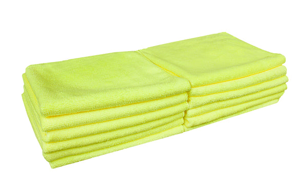 Detailer's Preference® 16 x 16 in. 350 GSM Microfiber Cleaning Towels – 12-pack