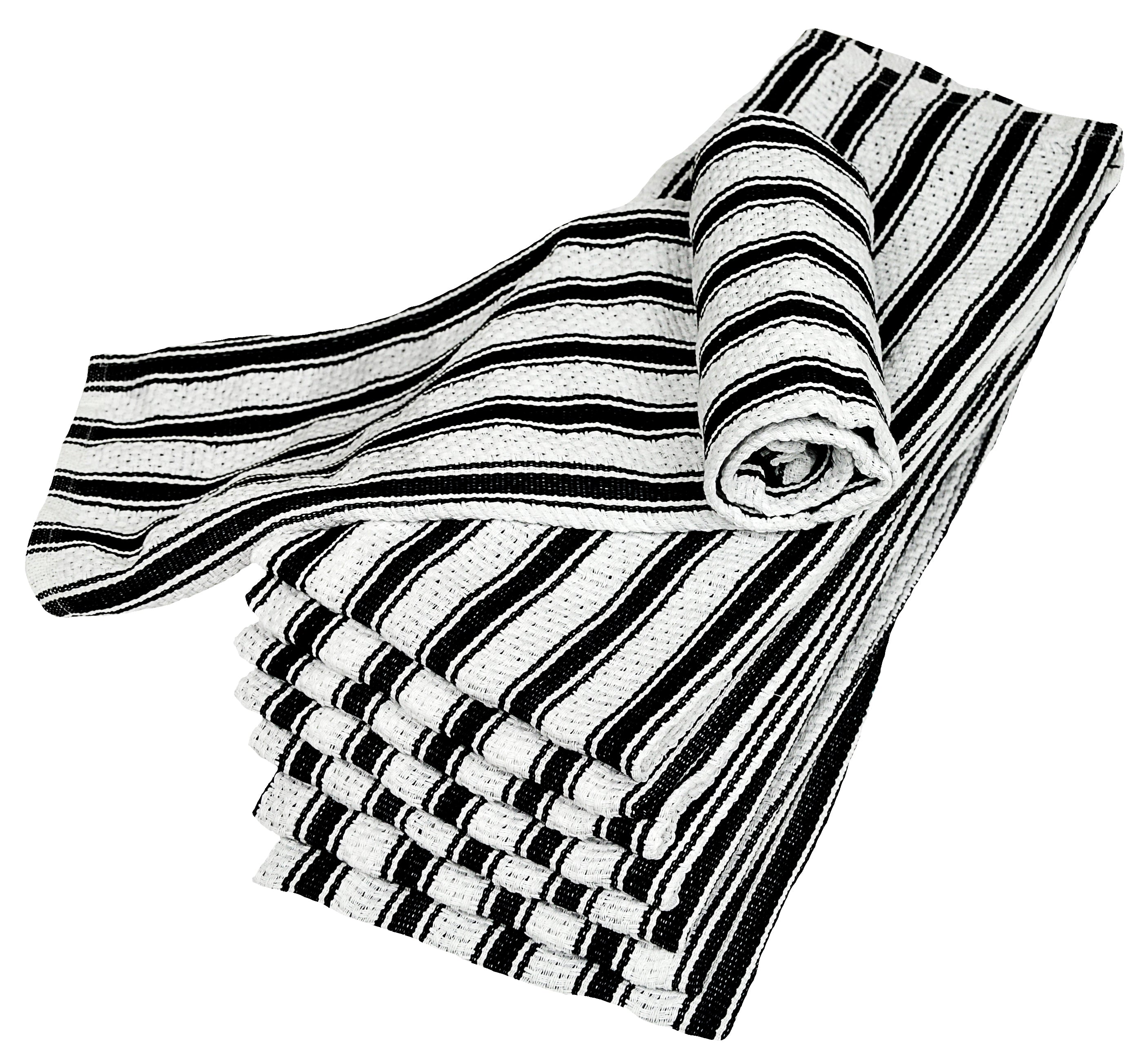 Nouvelle Legende® Basketweave Cotton Kitchen Towels – 8-pack – Eurow