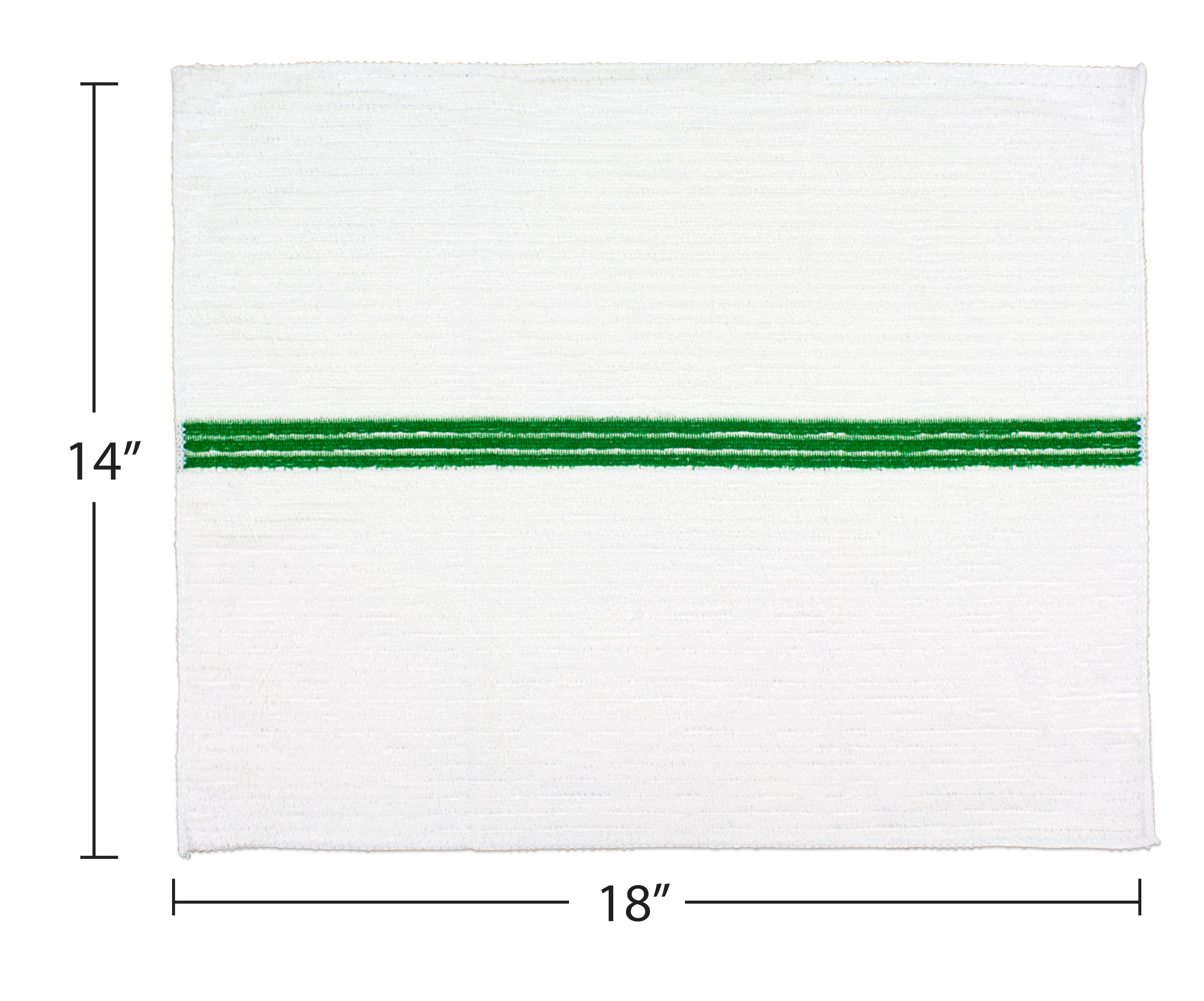 Microfiber Bar Mop Towels, 14 x 18, 275 gsm