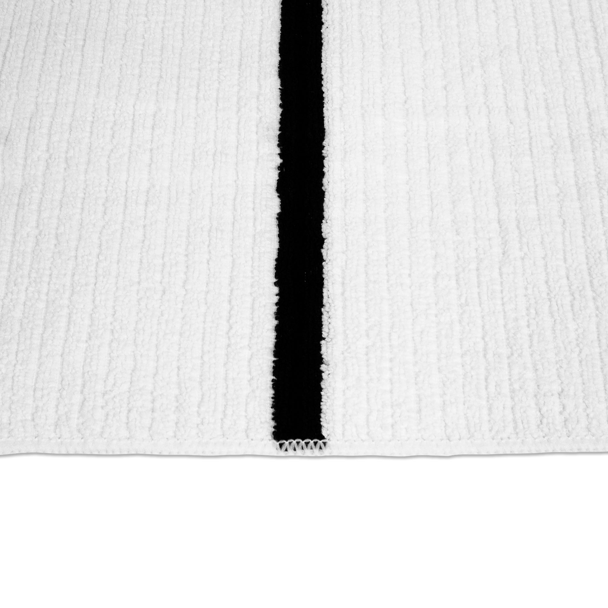 Nouvelle Legende Ribbed 100% Cotton Bar Towel, White, 16 in x 19