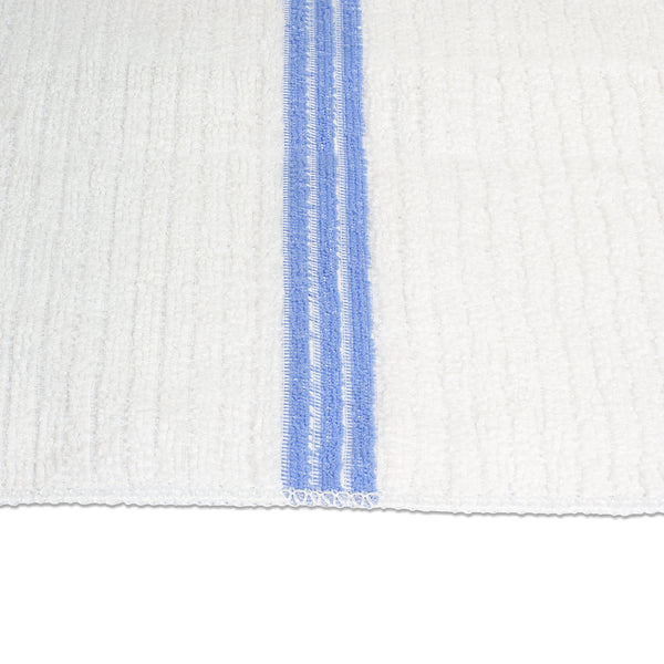 Nouvelle Legende® 14 x 18 in. 350 GSM Striped Ribbed Microfiber Bar Mop Towels – 12-pack