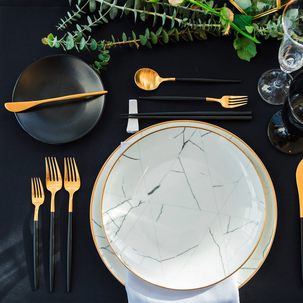 Nouvelle Legende® 52 x 114 in. Black Rectangular Polyester Tablecloth