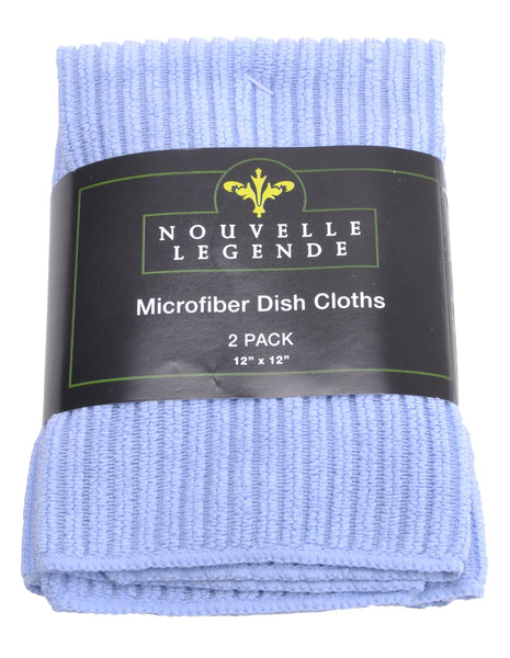 Nouvelle Legende® 12 x 12 in. 320 GSM Pearl Weave Microfiber Dish Cloths – 2-pack