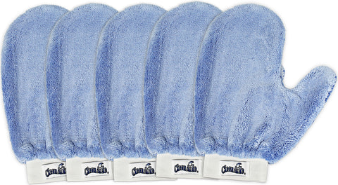 CleanAide® Microfiber Terry Weave Wash Mitt with Thumb – 5 Pack