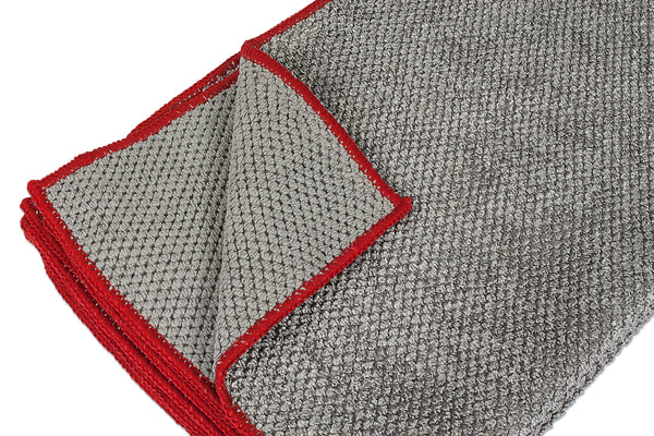 Detailer's Preference® Big Pearl 14 x 17 in. 430 GSM Gray Microfiber Towels – 6-pack