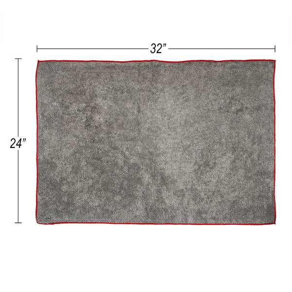 Detailer's Preference® Big Pearl 24 x 32 in. 430 GSM Gray Microfiber Towel