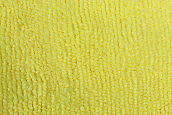 Eurow 12 x 12 in. 300 GSM Yellow Microfiber Cleaning Towels – 50-pack