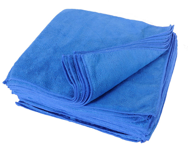 Eurow 14 x 14 in. 300 GSM Microfiber Cleaning Towels – 25-pack