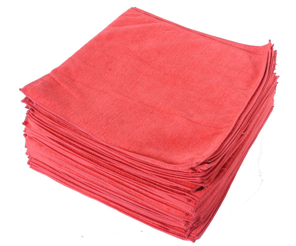 Eurow 14 x 14 in. 300 GSM Microfiber Cleaning Towels – 25-pack