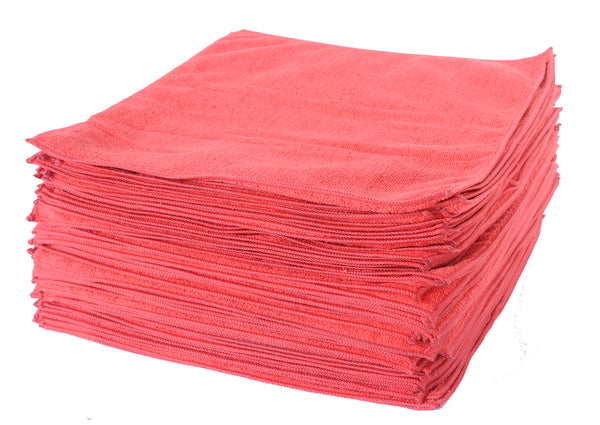 Eurow 14 x 14 in. 300 GSM Microfiber Cleaning Towels – 25-pack