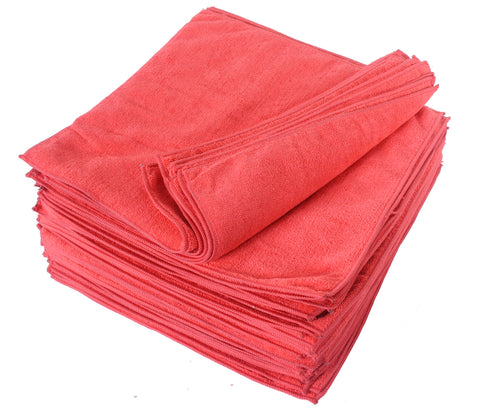 Eurow 14 x 14 in. 300 GSM Microfiber Cleaning Towels – 25-pack