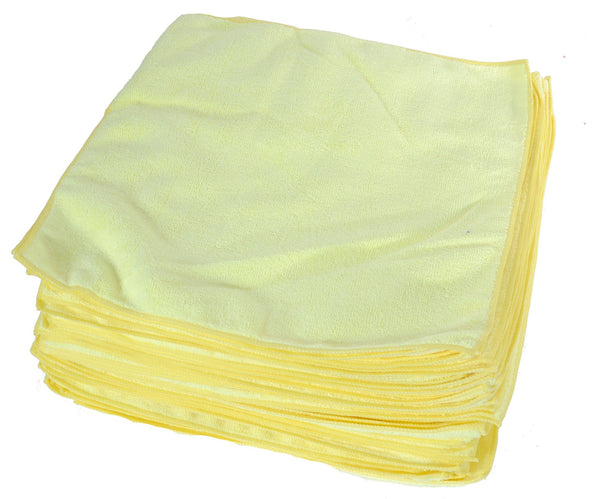 Eurow 14 x 14 in. 300 GSM Microfiber Cleaning Towels – 25-pack