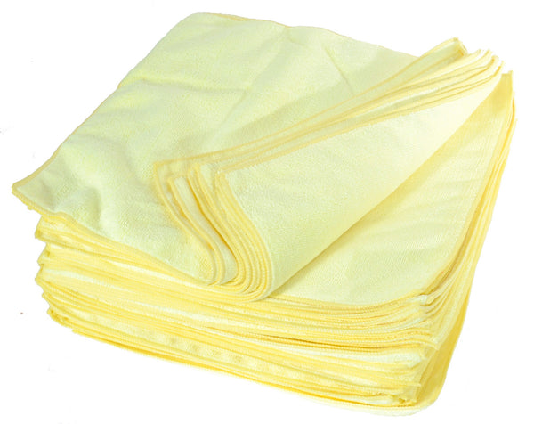 Eurow 14 x 14 in. 300 GSM Microfiber Cleaning Towels – 25-pack