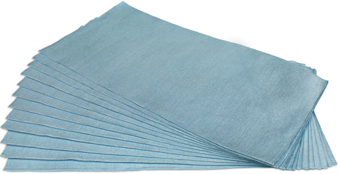 CleanAide® 16 x 16 in. 290GSM Ultrasonic Cut Glass Cleaning Microfiber Towels – 12 Pack