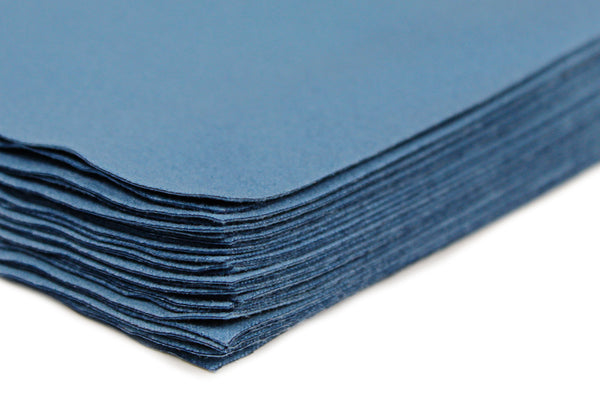 CleanAide® 16 x 16 in. 200 GSM Suede Weave Blue Microfiber Towels – 12-pack