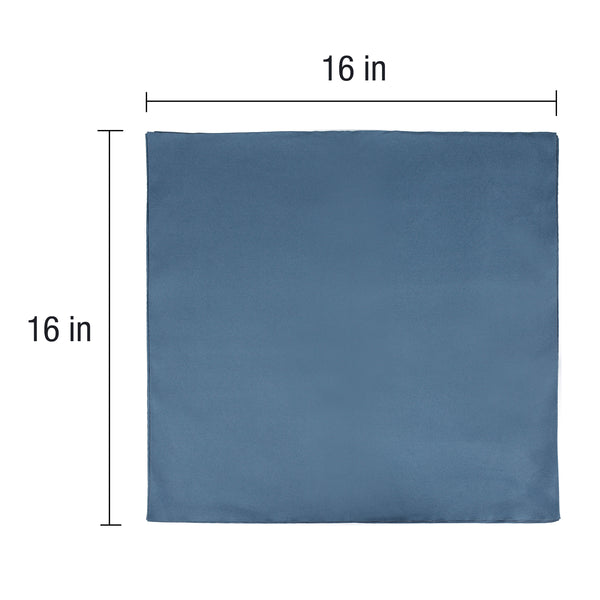 CleanAide® 16 x 16 in. 200 GSM Suede Weave Blue Microfiber Towels – 12-pack