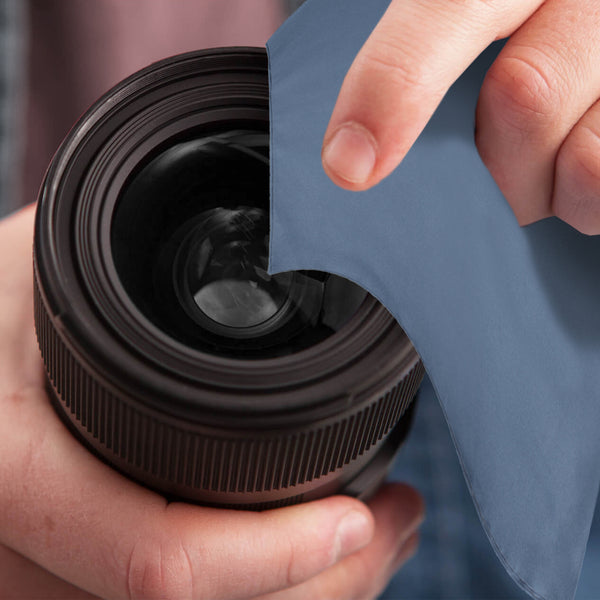 CleanAide® 16 x 16 in. 200 GSM Suede Weave Blue Microfiber Towels – 12-pack