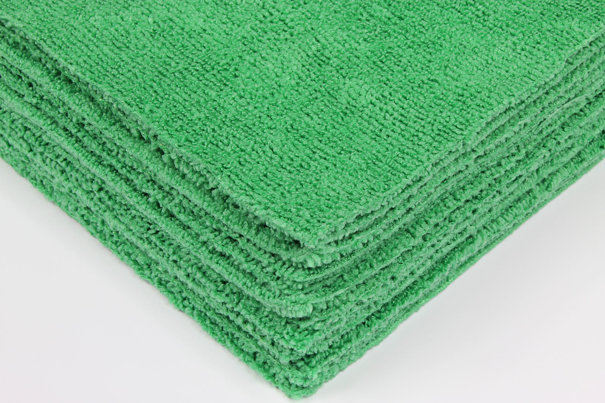 Ten 12”x12” microfiber towels, 5 green/5 blue, to clean and maintain glass  whiteboards. #MFC10