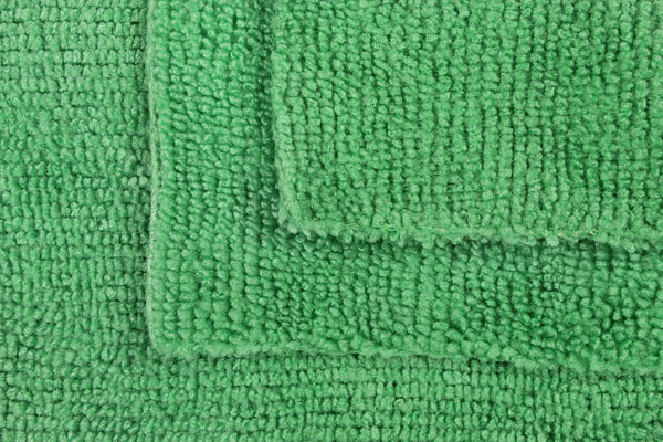 CleanAide® 14 x 14 in. 300 GSM Ultrasonic Cut Microfiber Cleaning Towels – 12-pack