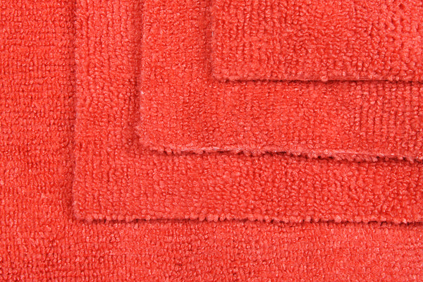 CleanAide® 14 x 14 in. 300 GSM Ultrasonic Cut Microfiber Cleaning Towels – 12-pack