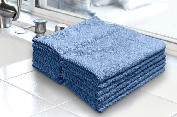 Detailer's Preference® 16 x 16 in. 350 GSM Ultrasonic Cut Microfiber Premium Cleaning Towels – 12-pack