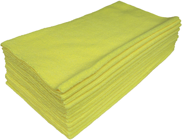 Detailer's Preference® 16 x 16 in. 350 GSM Ultrasonic Cut Microfiber Premium Cleaning Towels – 12-pack