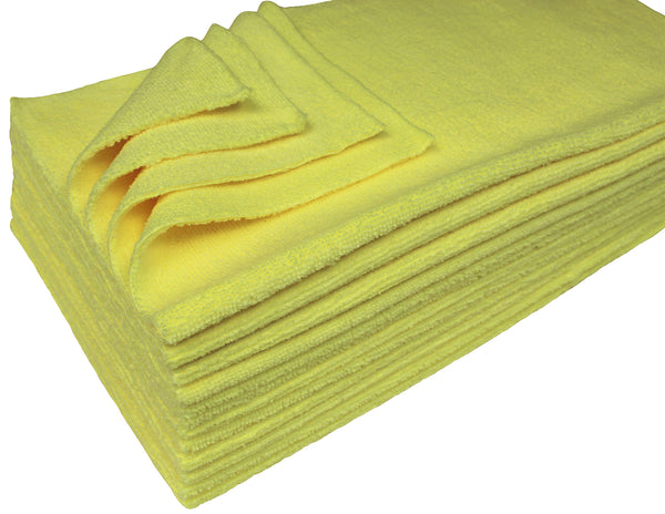 Detailer's Preference® 16 x 16 in. 350 GSM Ultrasonic Cut Microfiber Premium Cleaning Towels – 12-pack