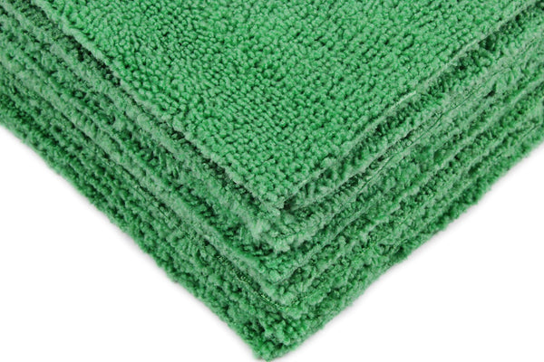 Eurow 16 x 16 in. 300 GSM Ultrasonic Cut Microfiber Cleaning Towels – 12-pack