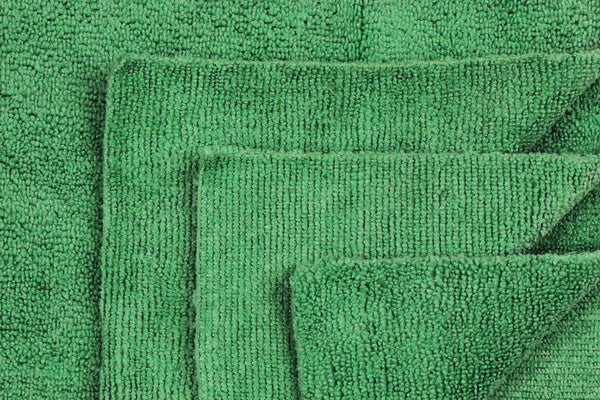 Eurow 16 x 16 in. 300 GSM Ultrasonic Cut Microfiber Cleaning Towels – 12-pack