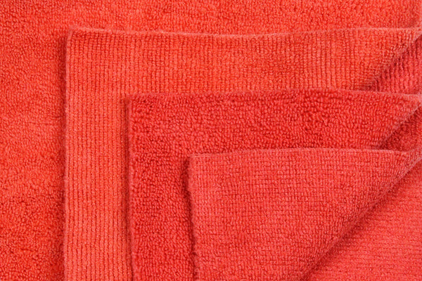 Eurow 16 x 16 in. 300 GSM Ultrasonic Cut Microfiber Cleaning Towels – 12-pack