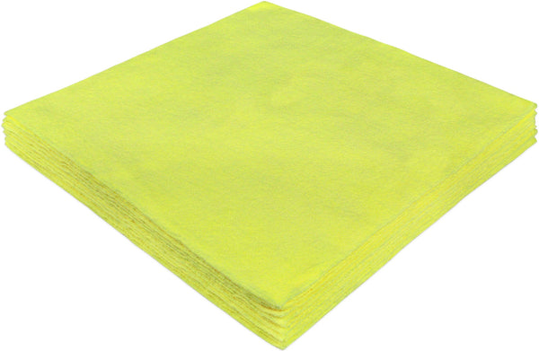 Eurow 16 x 16 in. 300 GSM Ultrasonic Cut Microfiber Cleaning Towels – 12-pack