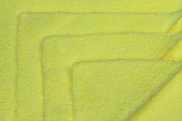 Eurow 16 x 16 in. 300 GSM Ultrasonic Cut Microfiber Cleaning Towels – 12-pack