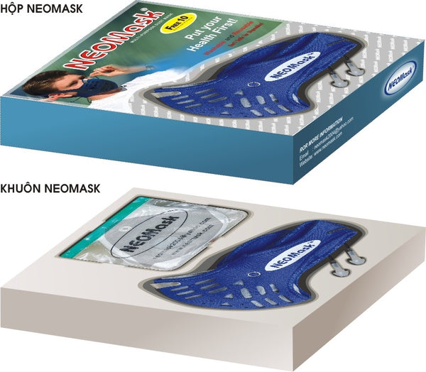 NEOMask™ – Neoprene Dust Mask & 10 External Filters – 1 Carbon Filter