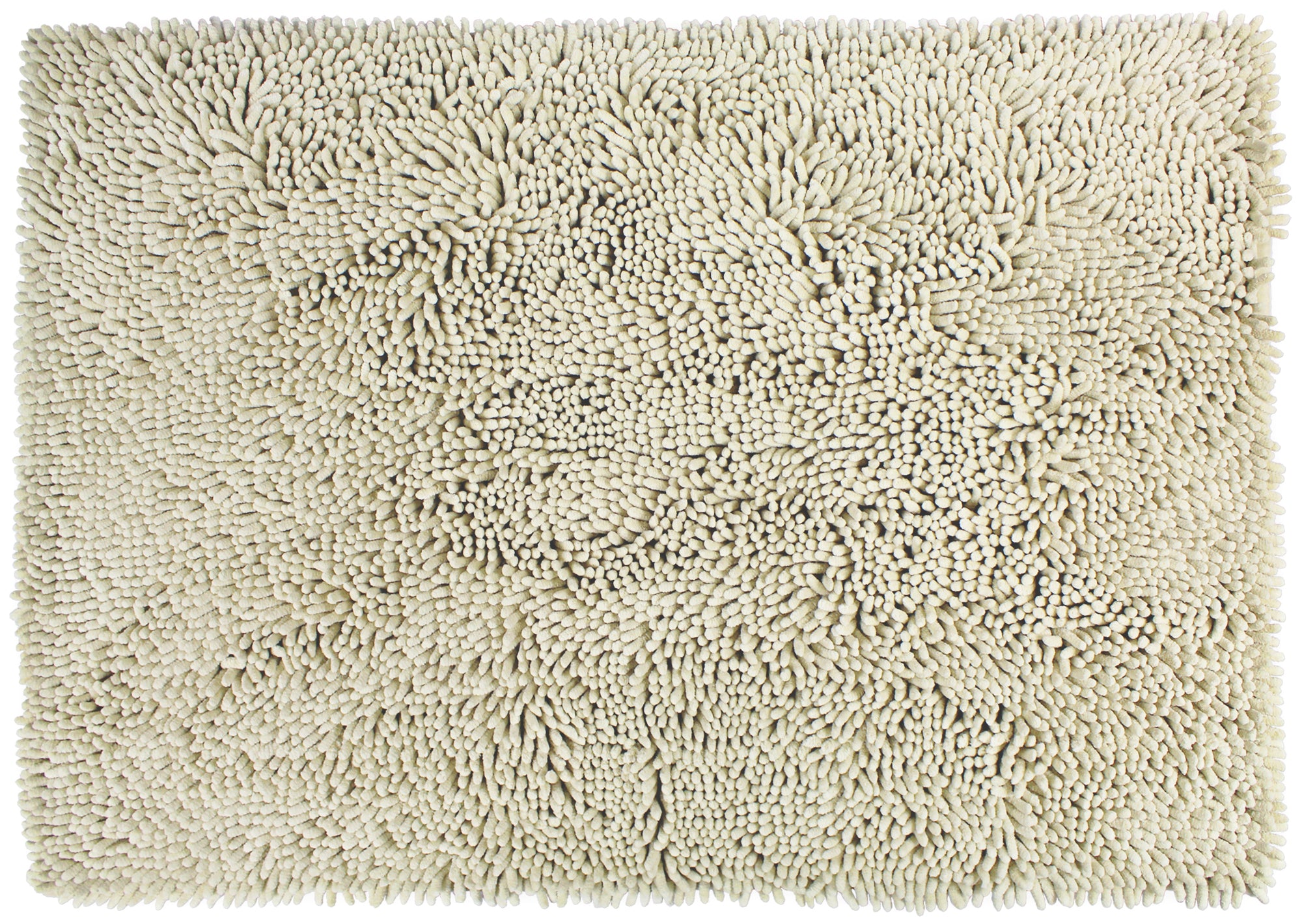 Nouvelle Legende® Microfiber Non-Slip Chenille Bath Mat – Light Beige – Eurow