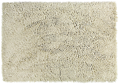 Nouvelle Legende® Microfiber Non-Slip Chenille Bath Mat – Light Beige