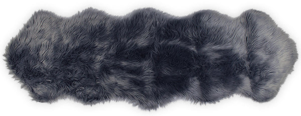 Nouvelle Legende® 23 x 73 in. Premium Faux Fur Sheepskin Rug – Duo