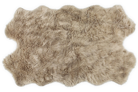 Nouvelle Legende® 43 x 73 in. Premium Faux Fur Sheepskin Rug – Quattro