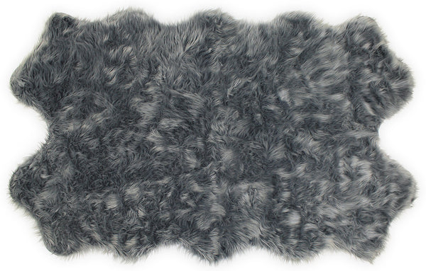 Nouvelle Legende® 43 x 73 in. Premium Faux Fur Sheepskin Rug – Quattro