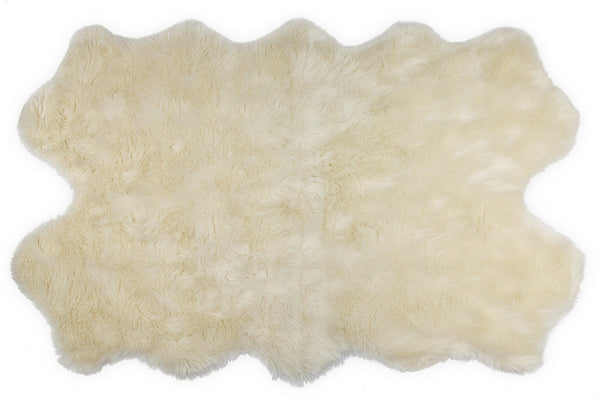 Nouvelle Legende® 43 x 73 in. Premium Faux Fur Sheepskin Rug – Quattro