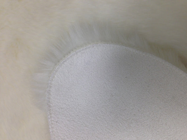 Nouvelle Legende® 34 x 67 in. White Faux Fur Sheepskin Rug – Quattro