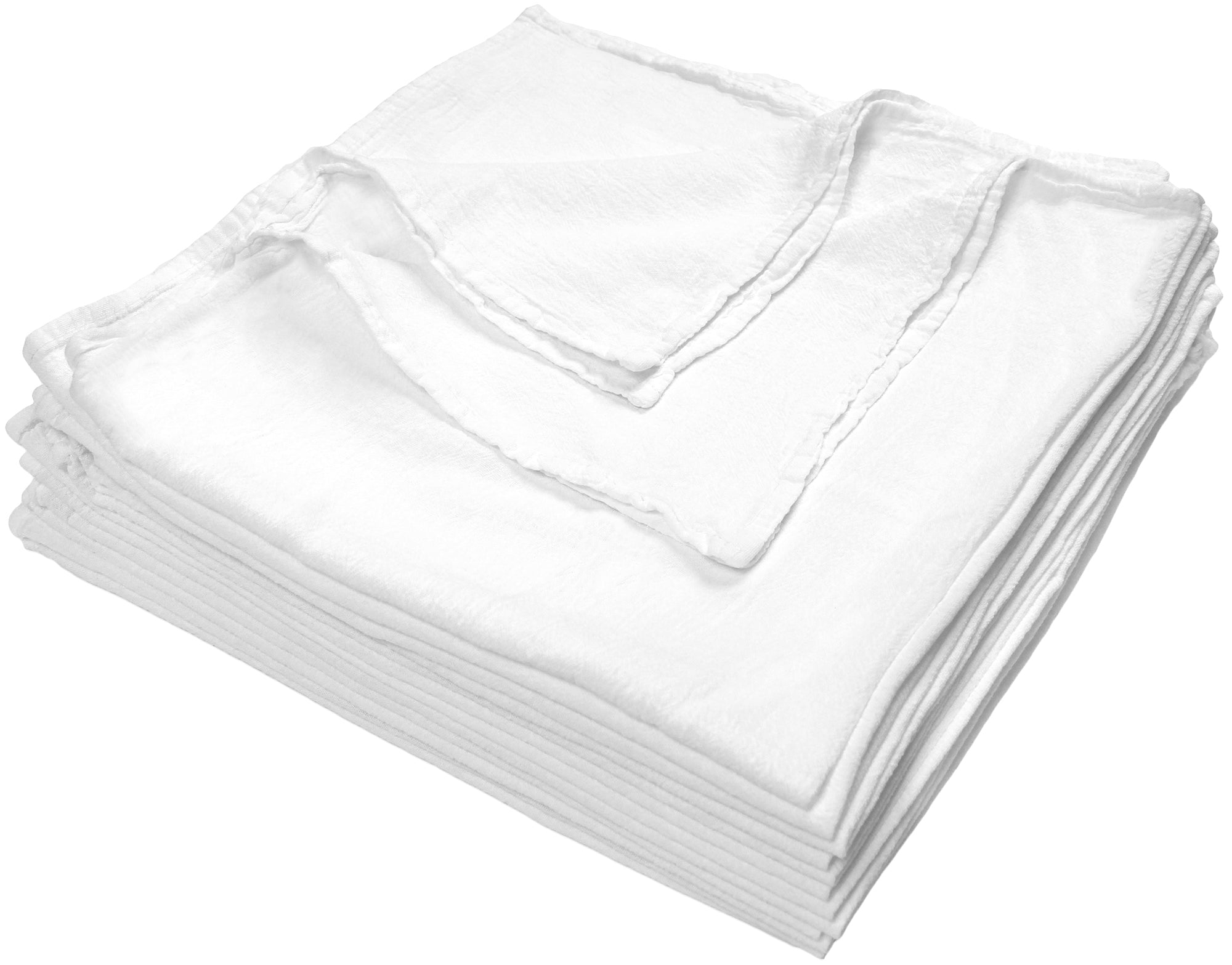 Flour Sack Dish Towels 12 Pack, 28 X 28 - Flour Sack Kitchen Towels -  Cotton Dish Towels - White Dish Towels Flour Sack - White Flour Sack Towels  Bulk
