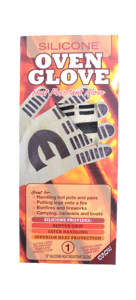 Nouvelle Legende® Heat and Flame-Resistant Silicone Oven Glove – 13 Inches