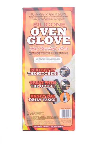 Nouvelle Legende® Heat and Flame-Resistant Silicone Oven Glove – 13 Inches