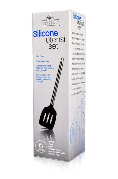 Nouvelle Legende® Silicone Cooking Utensil Set – 6 Pieces
