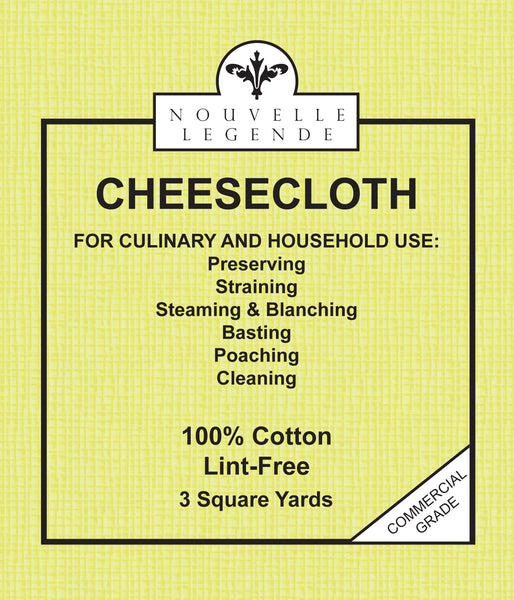 Nouvelle Legende® Commercial-Grade Ultra Fine Cheesecloth – 27 Square Feet