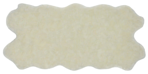 Nouvelle Legende® 34 x 67 in. White Faux Fur Sheepskin Rug – Quattro
