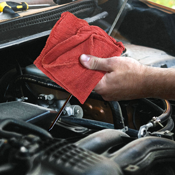 Detailer's Preference Automotive Shop Towels, Cotton, 11"x12", 50 Pack